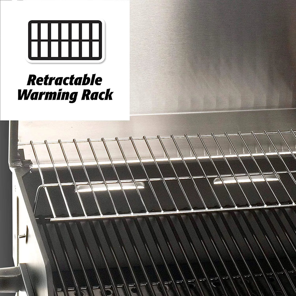 14,000 BTU Portable Propane Gas Grill with Grease Pan T342