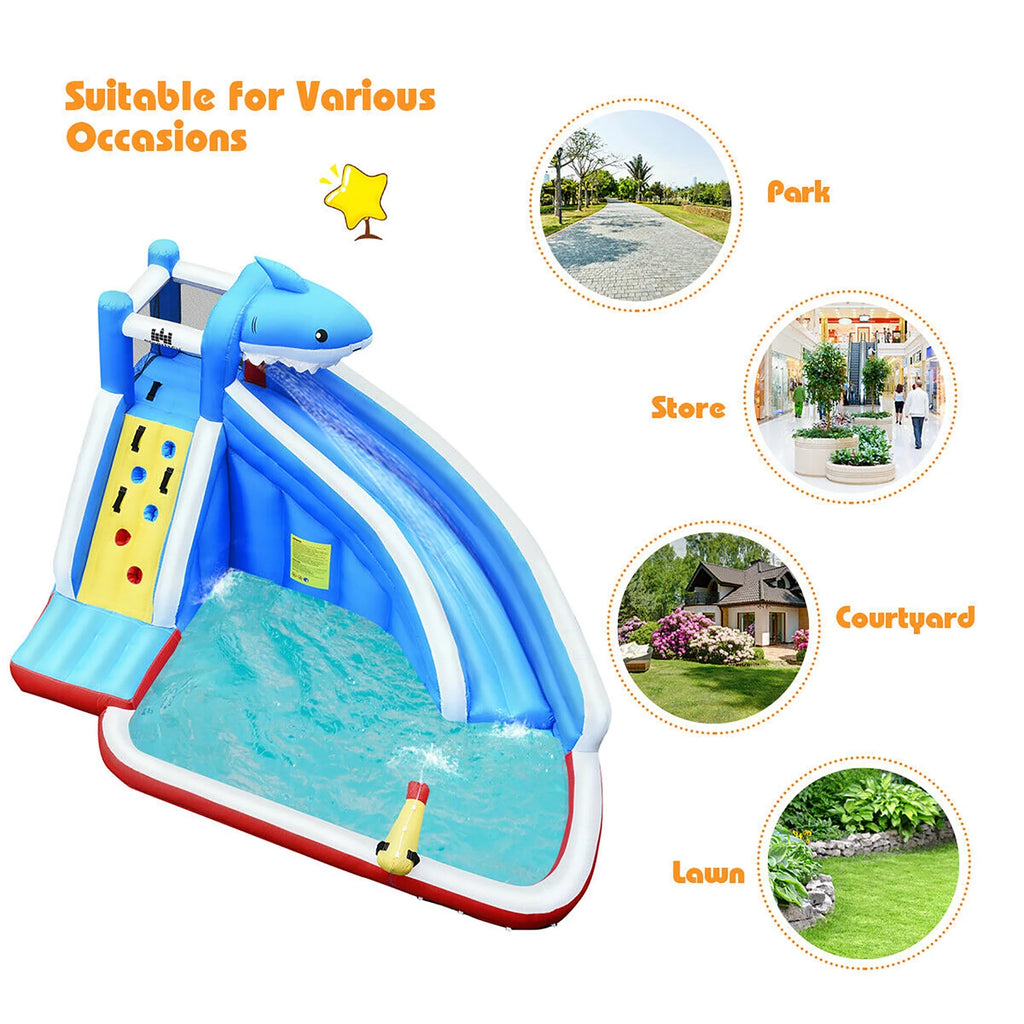 Inflatable Water Slide Bounce House Castle Splash Water Pool J16604