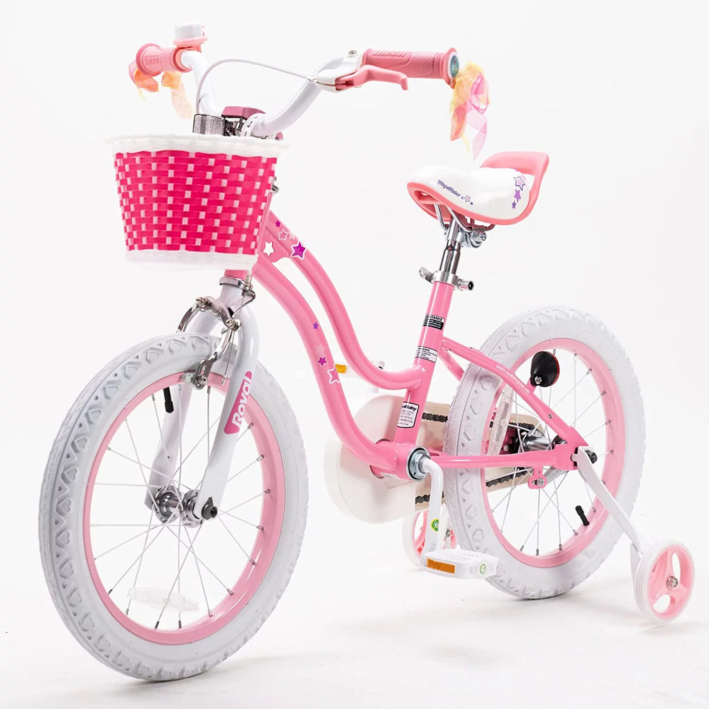 Blue 14 In Kids Bike with Basket and Training Wheels W848718