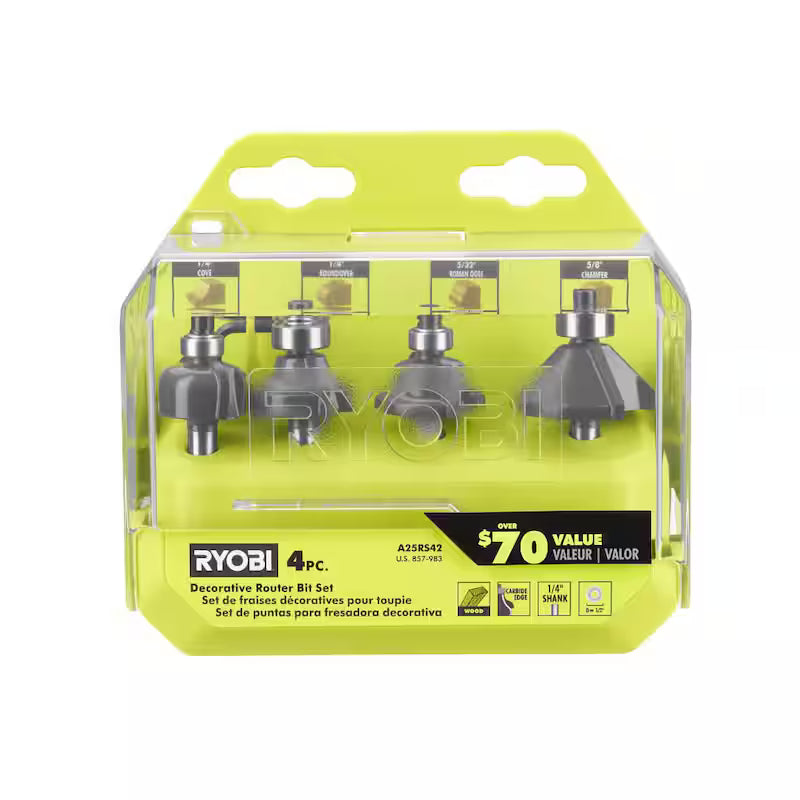Router Bit Set 4-Piece Q714966