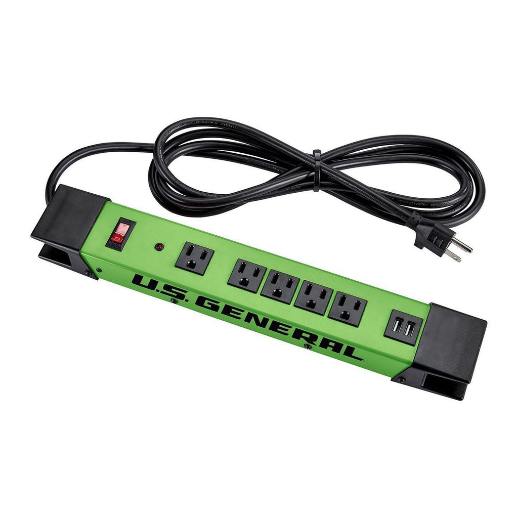 5-Outlet Magnetic Power Strip with 2 USB Ports F871