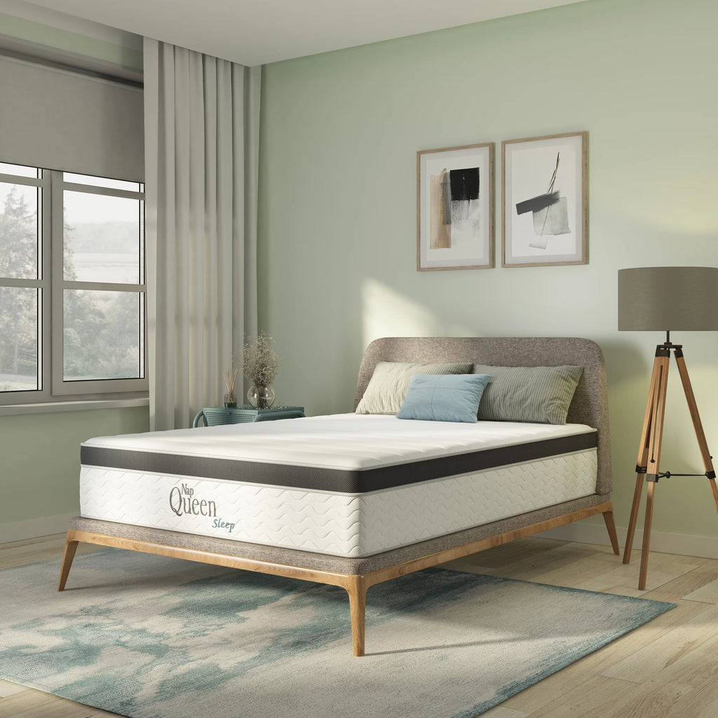Queen 8” Hybrid Cool Gel Memory Foam and Coils Mattress Y807487