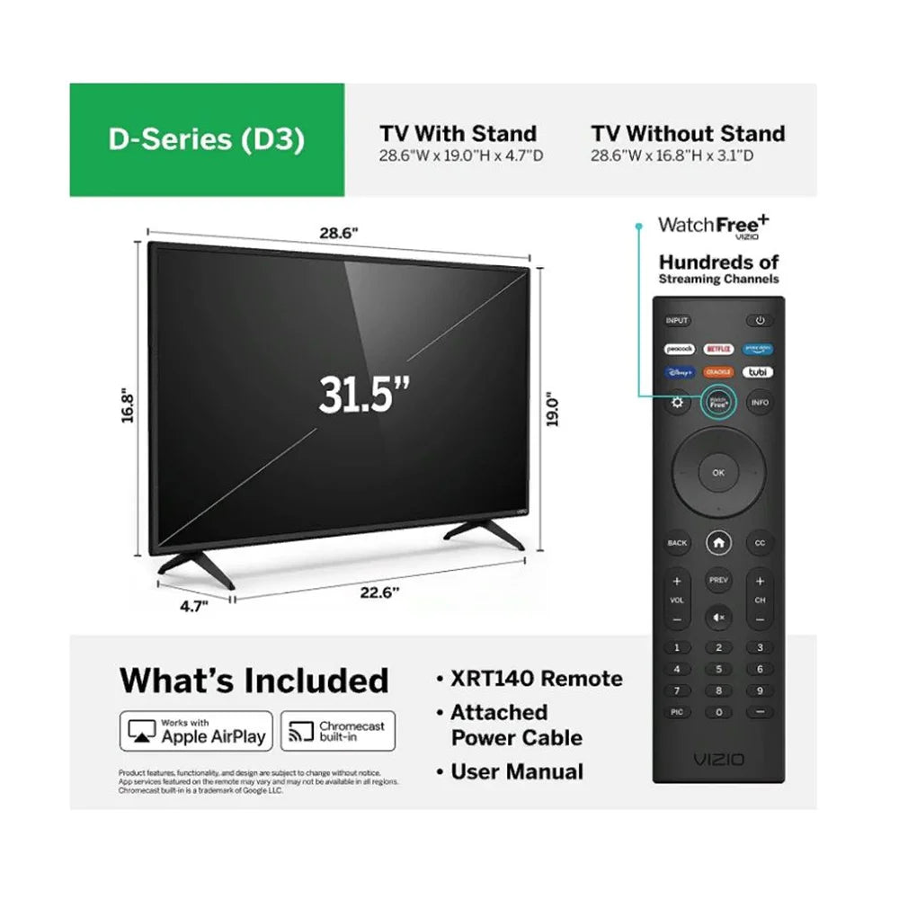 Refurbished 32 Class 1080p LED Smart TV U60330