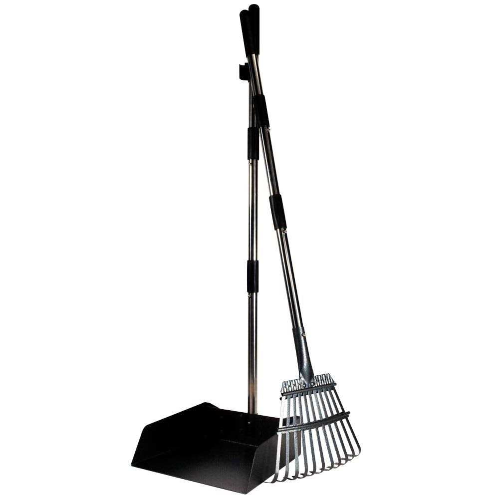 Metal Long Handle Tray and Rake Pooper Scooper N16929