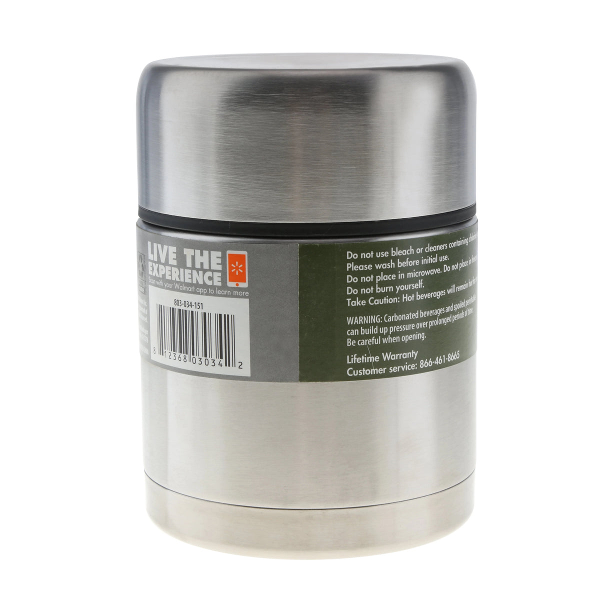 16 Ounce Stainless Steel Food Jar G5739